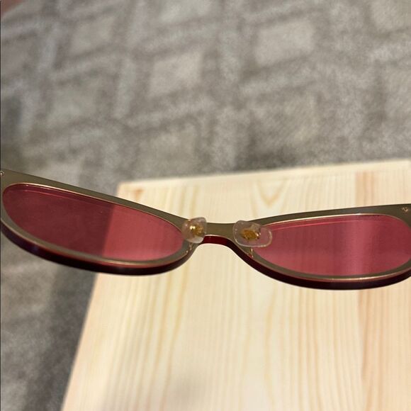 Ray-Ban Blaze Cat Eye Gold with Pink Mirror Sunglasses main image 7